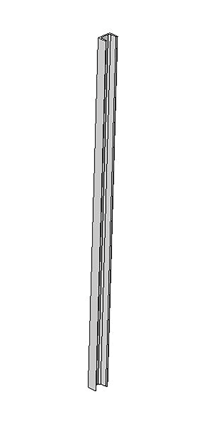 U-Profil für Holzbohlen, L= 1,50 m