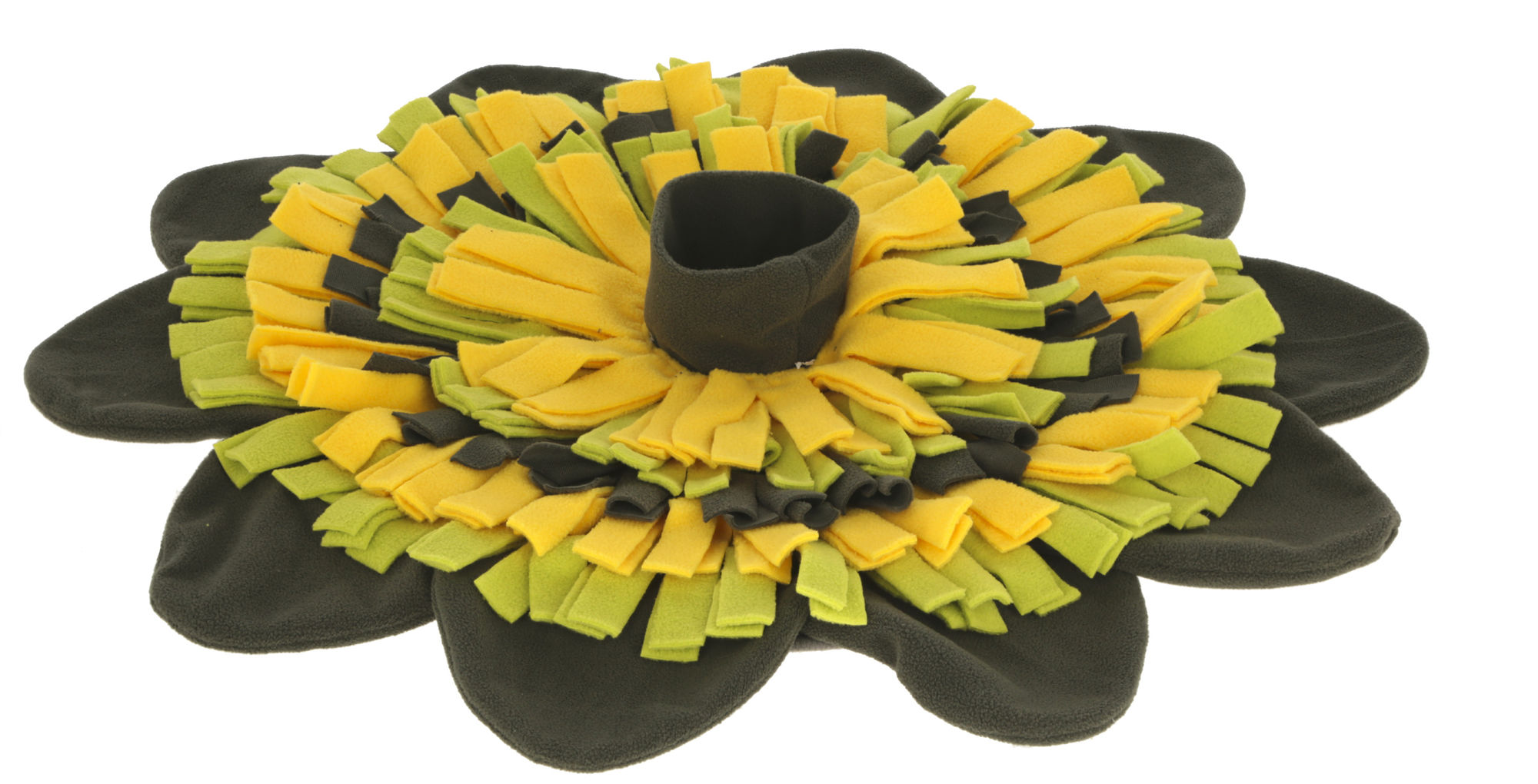 Schnüffelteppich Sunflower gelb/grün, Ø 60cm