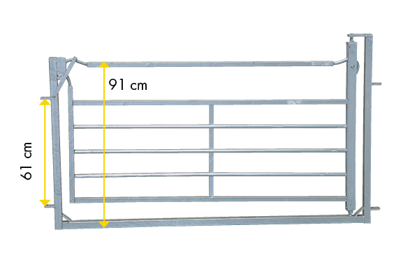 Schwing-Schiebetor B= 1,83 m, für Schaf-Fanganlagen, verzinkt
