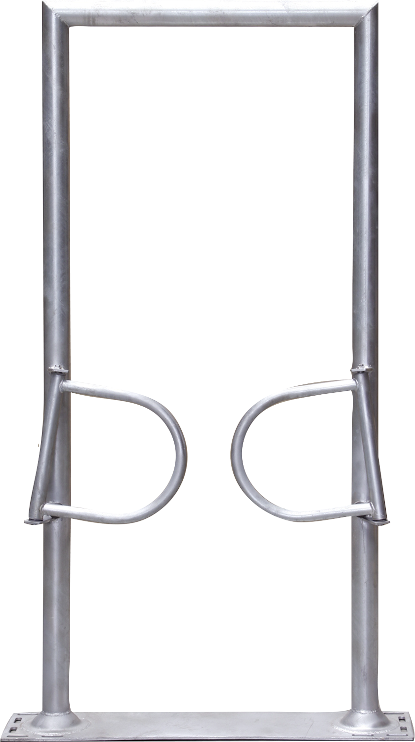 Ein-Wege-Tor, 2-flügelig, mit Rahmen