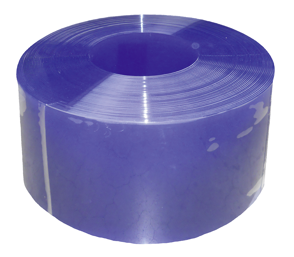 PVC-Streifen 300 x 3 mm blau transparent