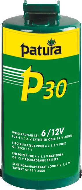 P30, Weidezaun-Gerät für 4 Monozellen oder ext. 12 V Akku