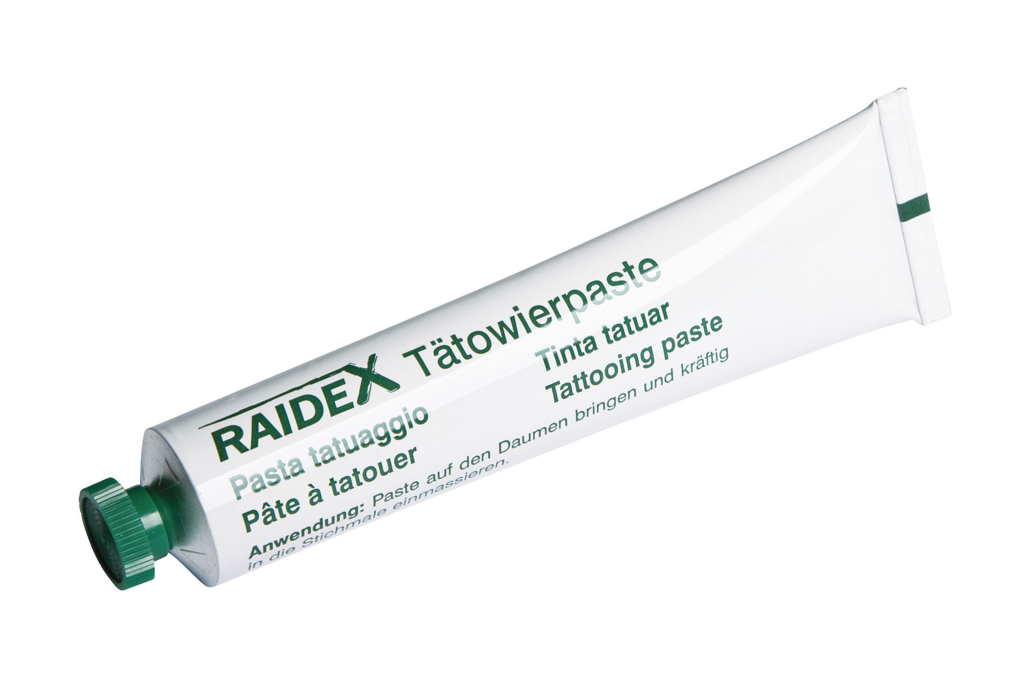 Tätowierfarbe grün, Tube 60gr. orig.Raidex
