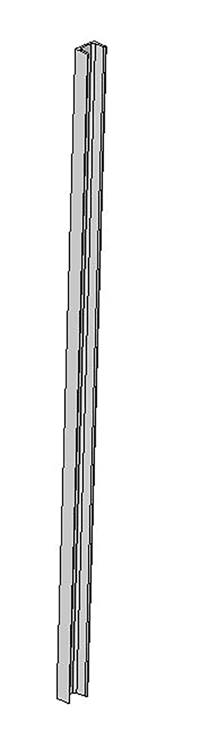 U-Profil für Holzbohlen, L= 1,75 m