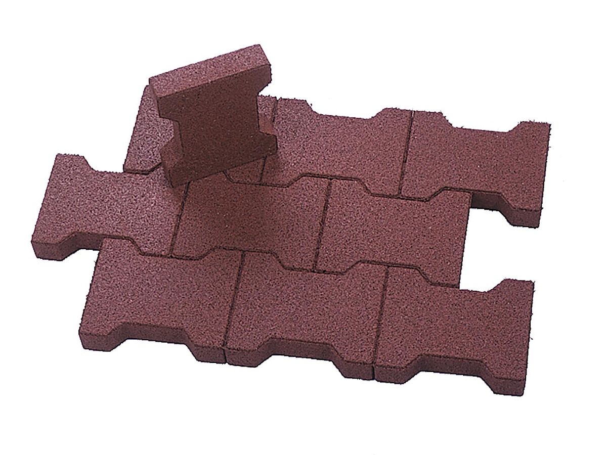 Regupol Verbundpflaster Rot (Preis pro Quadratmeter)