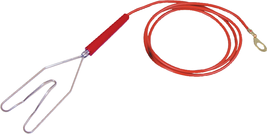 Zaunanschlusskabel mit Herzklemme und Ringöse 8 mm (1 Stück / Pack)