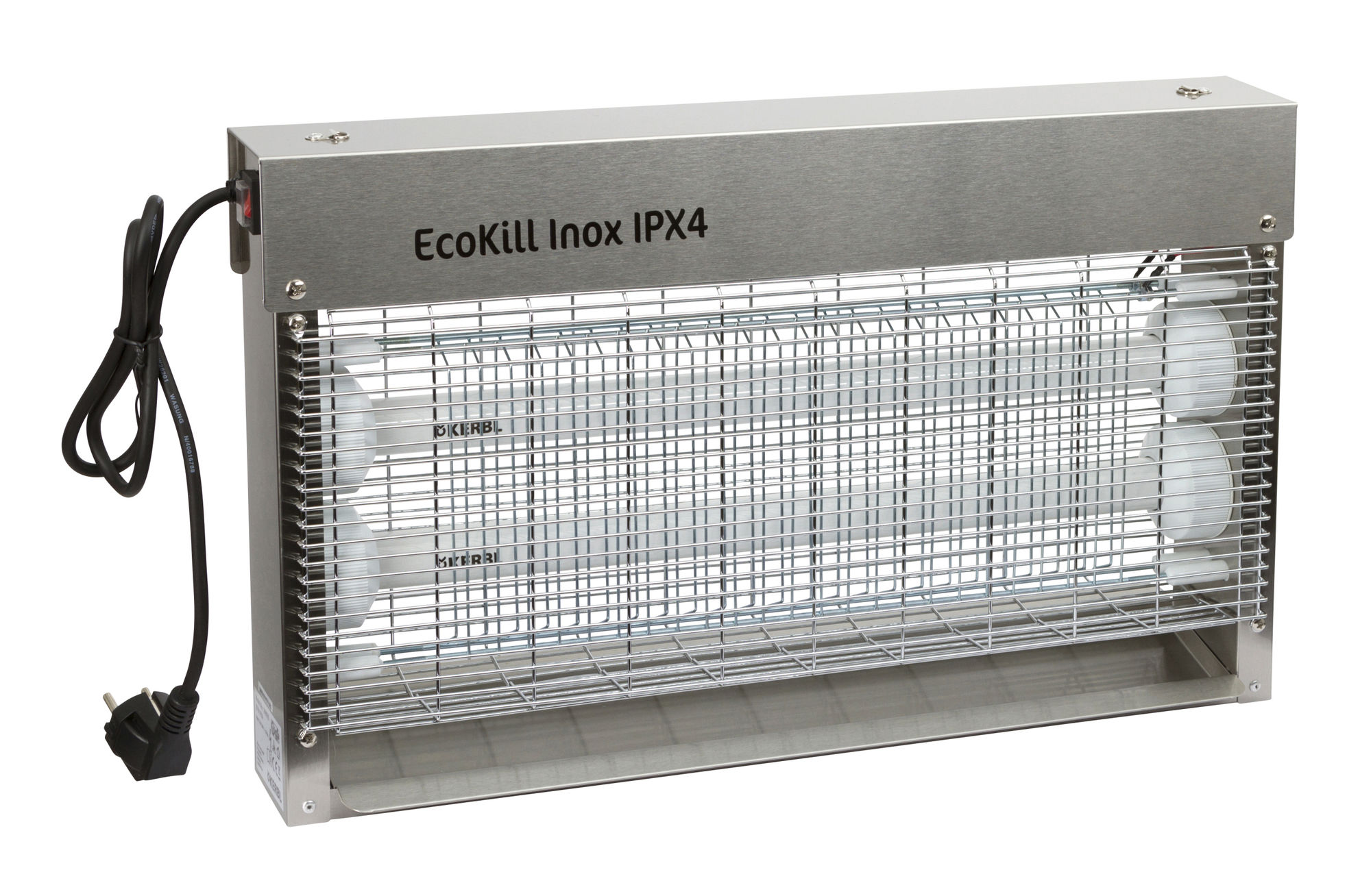 Elektr. Fliegenvernichter EcoKill Inox, IPX4 2 x 15W