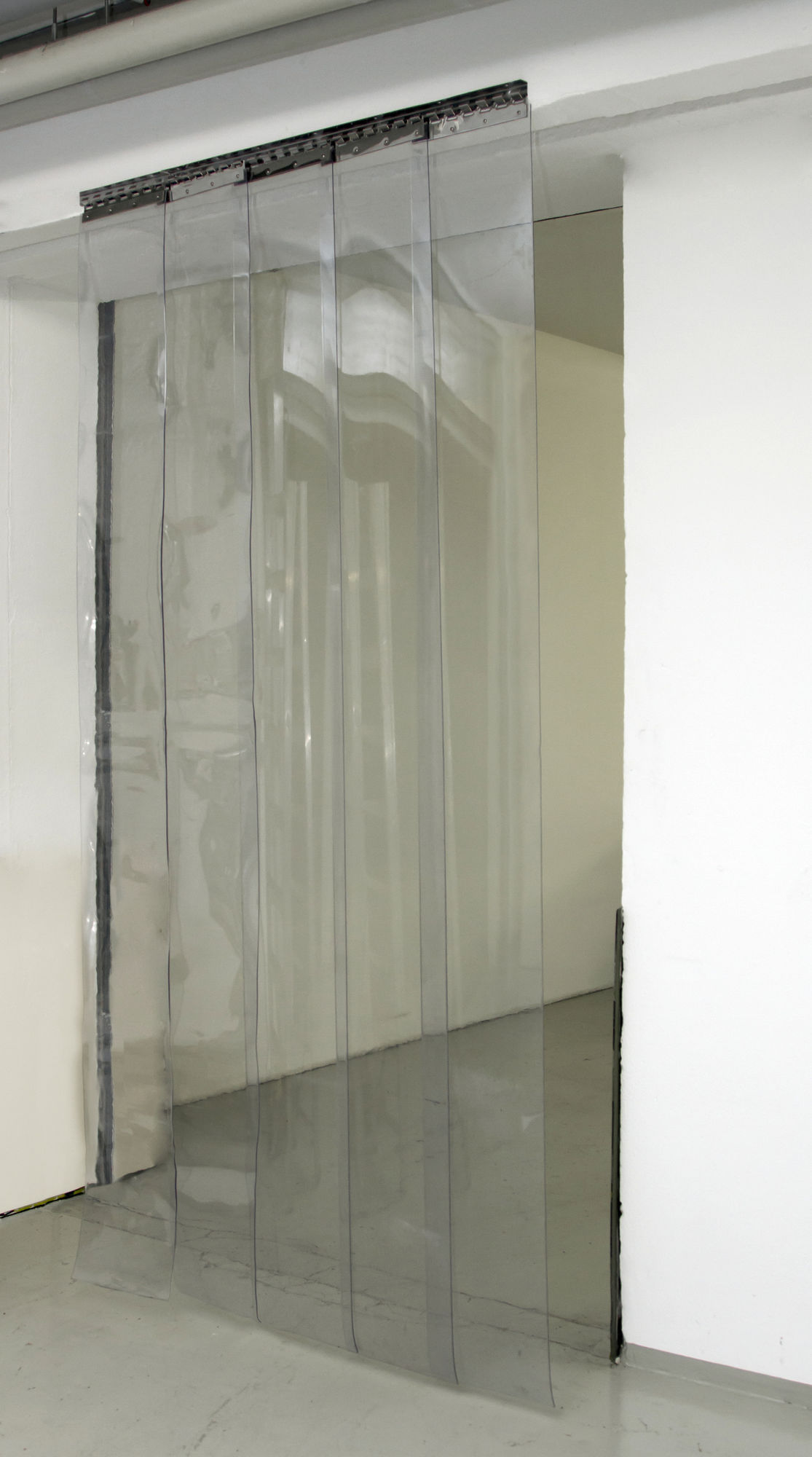 PVC-Streifenvorhangset 300 transparent 300x3mm, 225cm